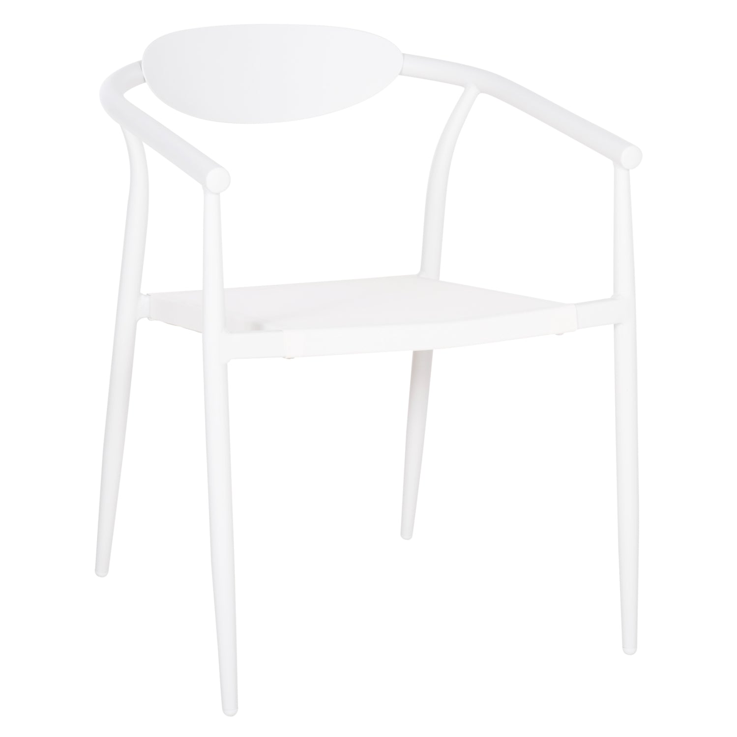 ARMCHAIR SERLY HM6052.01 WHITE ALUMINUM-WHITE TEXTILENE 56x61x74,5Hcm.