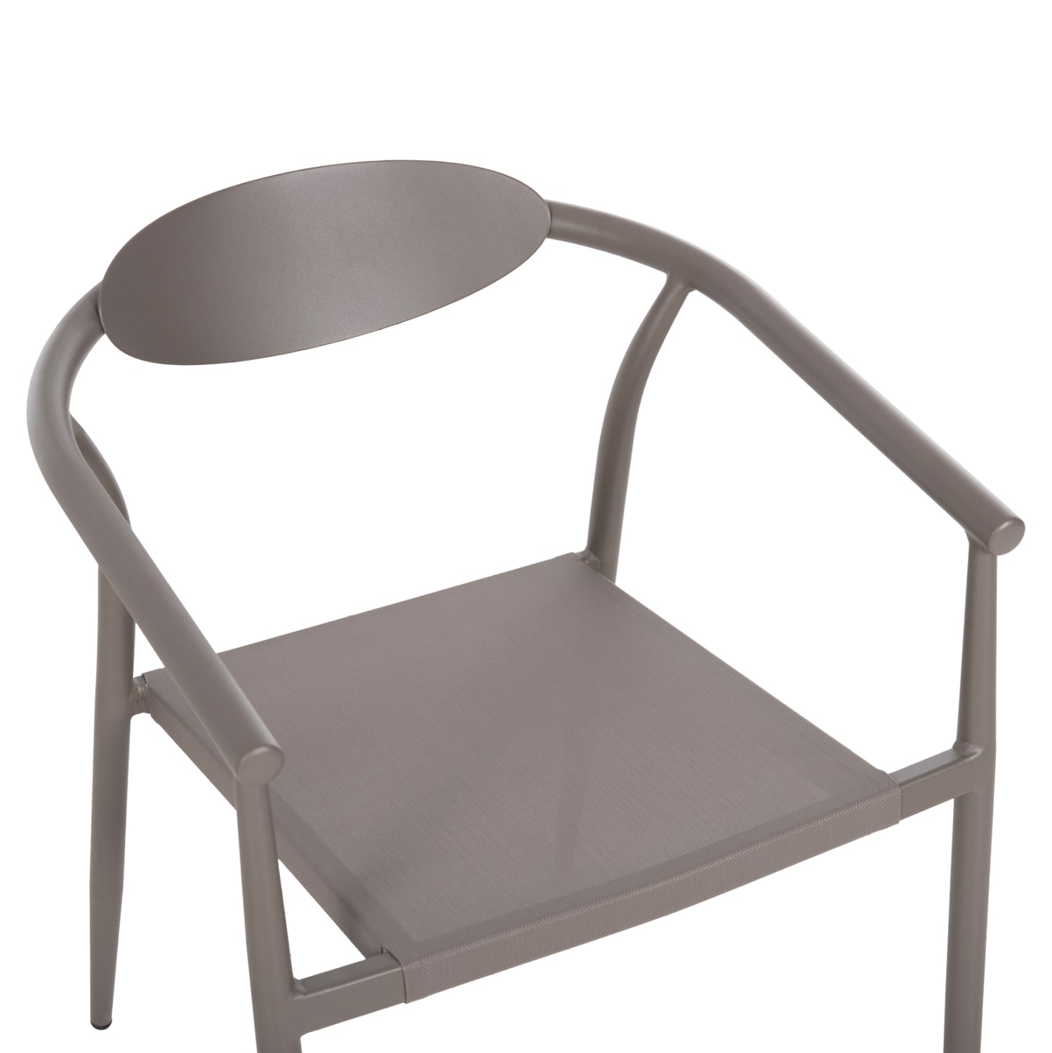 ARMCHAIR SERLY HM6052.04 CHAMPAGNE ALUMINUM-CHAMPAGNE TEXTILENE 56x61x74,5Hcm.