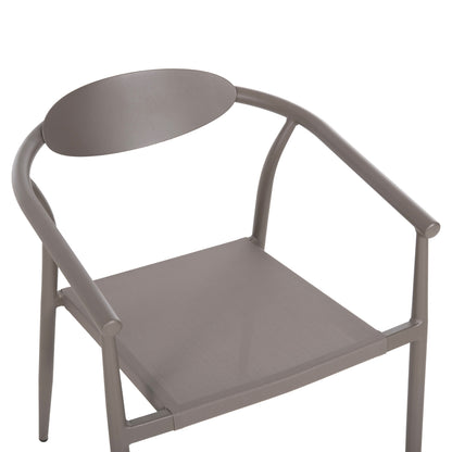 ARMCHAIR SERLY HM6052.04 CHAMPAGNE ALUMINUM-CHAMPAGNE TEXTILENE 56x61x74,5Hcm.