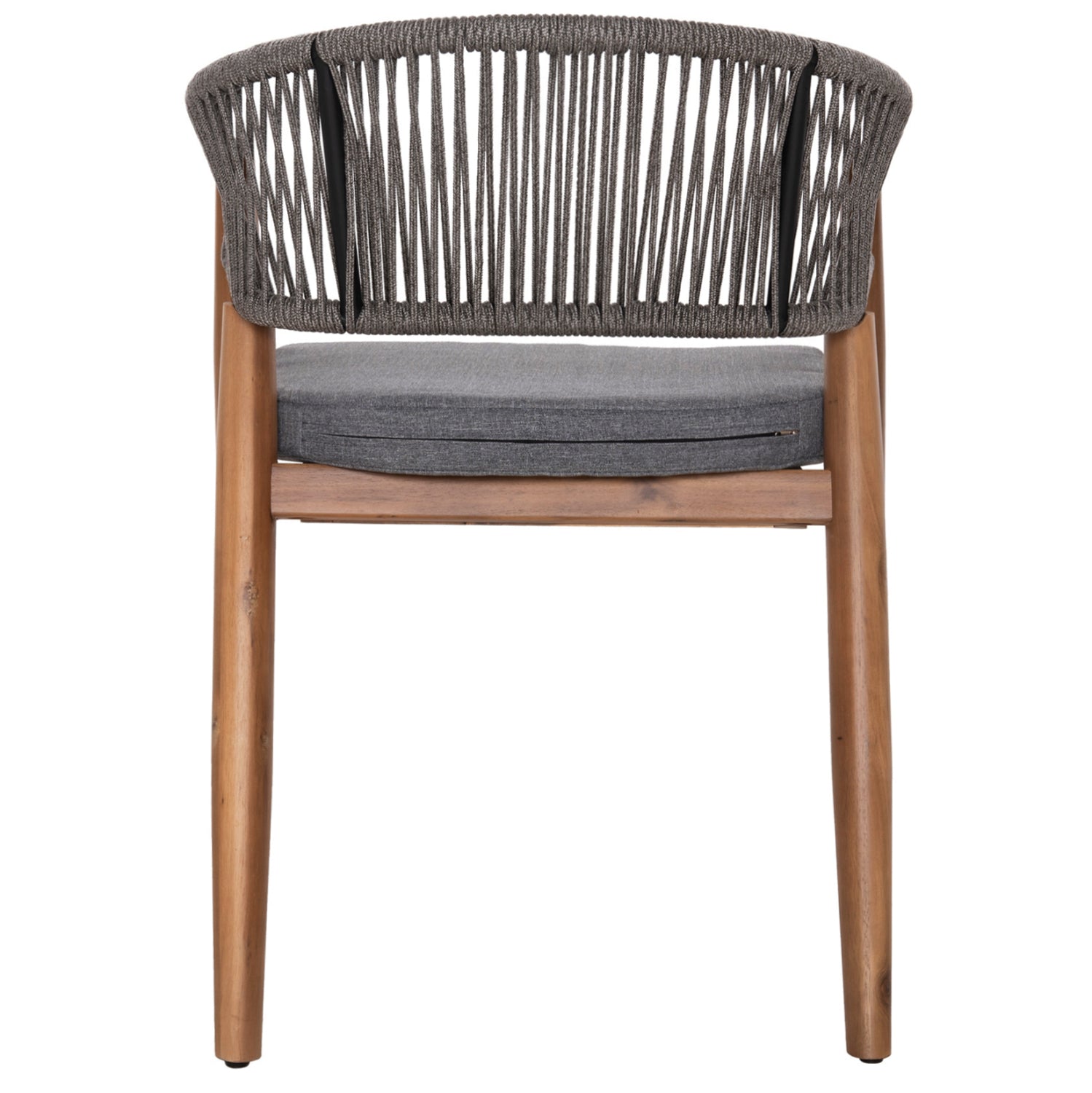 OUTDOOR DINING CHAIR NAVAN HM6135.01 ACACIA WOOD IN NATURAL-NYLON ROPE IN GREY 59x58x76Hcm.