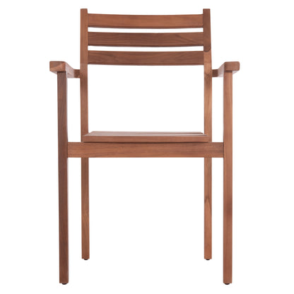 ARMCHAIR KEMPO HM6358 TEAK WOOD IN NATURAL--58x58.5x88Hcm.