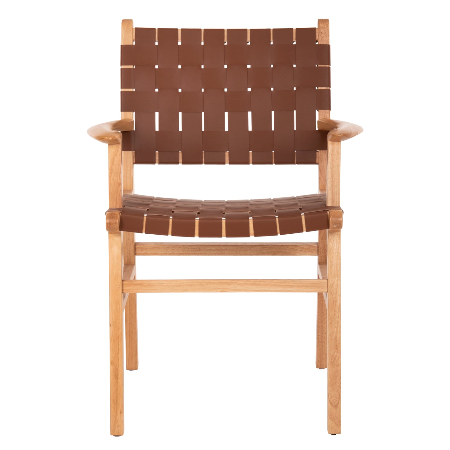 ARMCHAIR FELIPE HM9328.01 TOON WOOD PU LEATHER BROWN 62x59x86Hcm.
