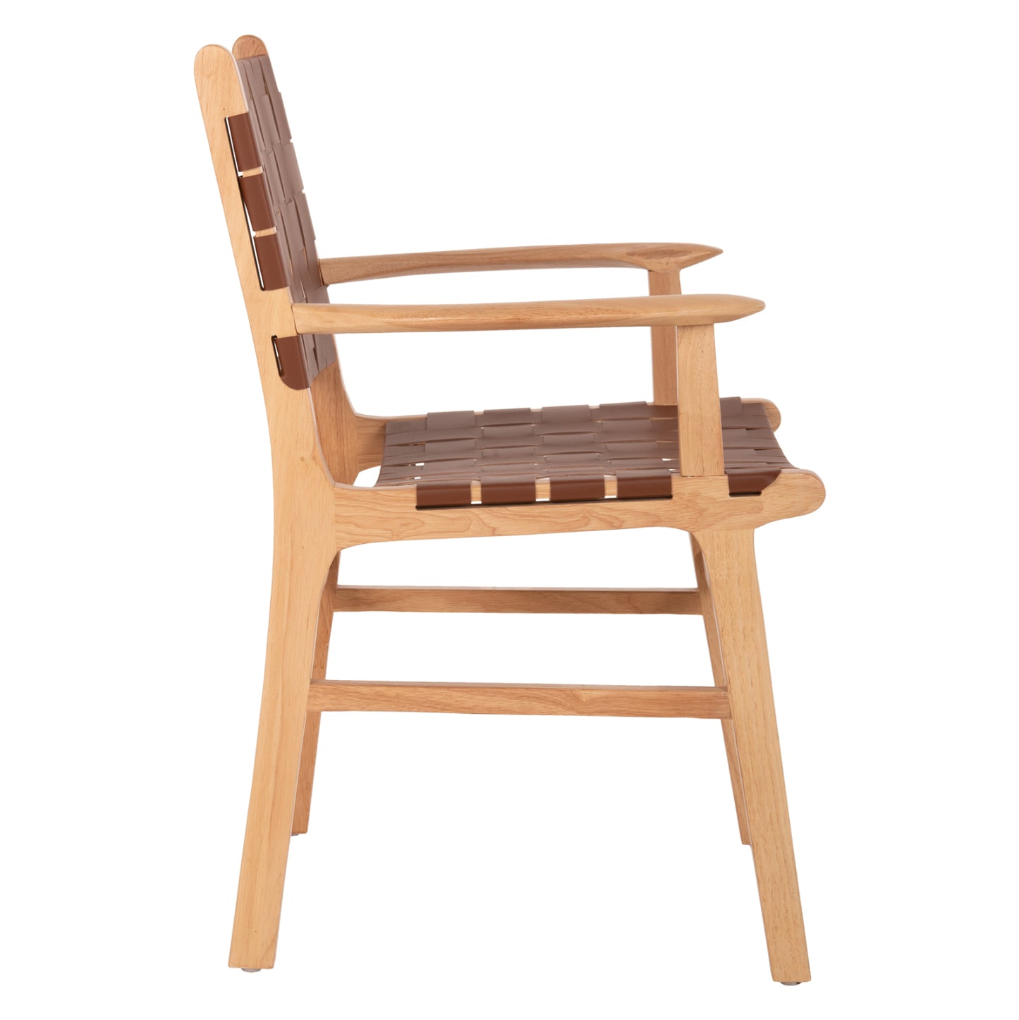 ARMCHAIR FELIPE HM9328.01 TOON WOOD PU LEATHER BROWN 62x59x86Hcm.