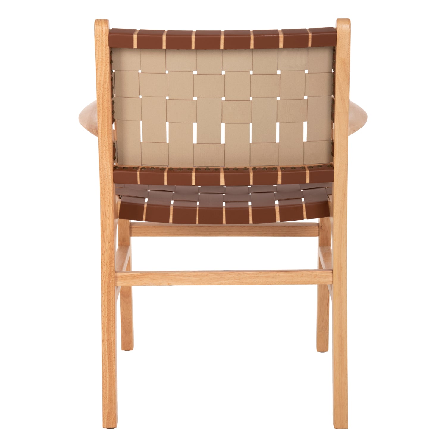 ARMCHAIR FELIPE HM9328.01 TOON WOOD PU LEATHER BROWN 62x59x86Hcm.