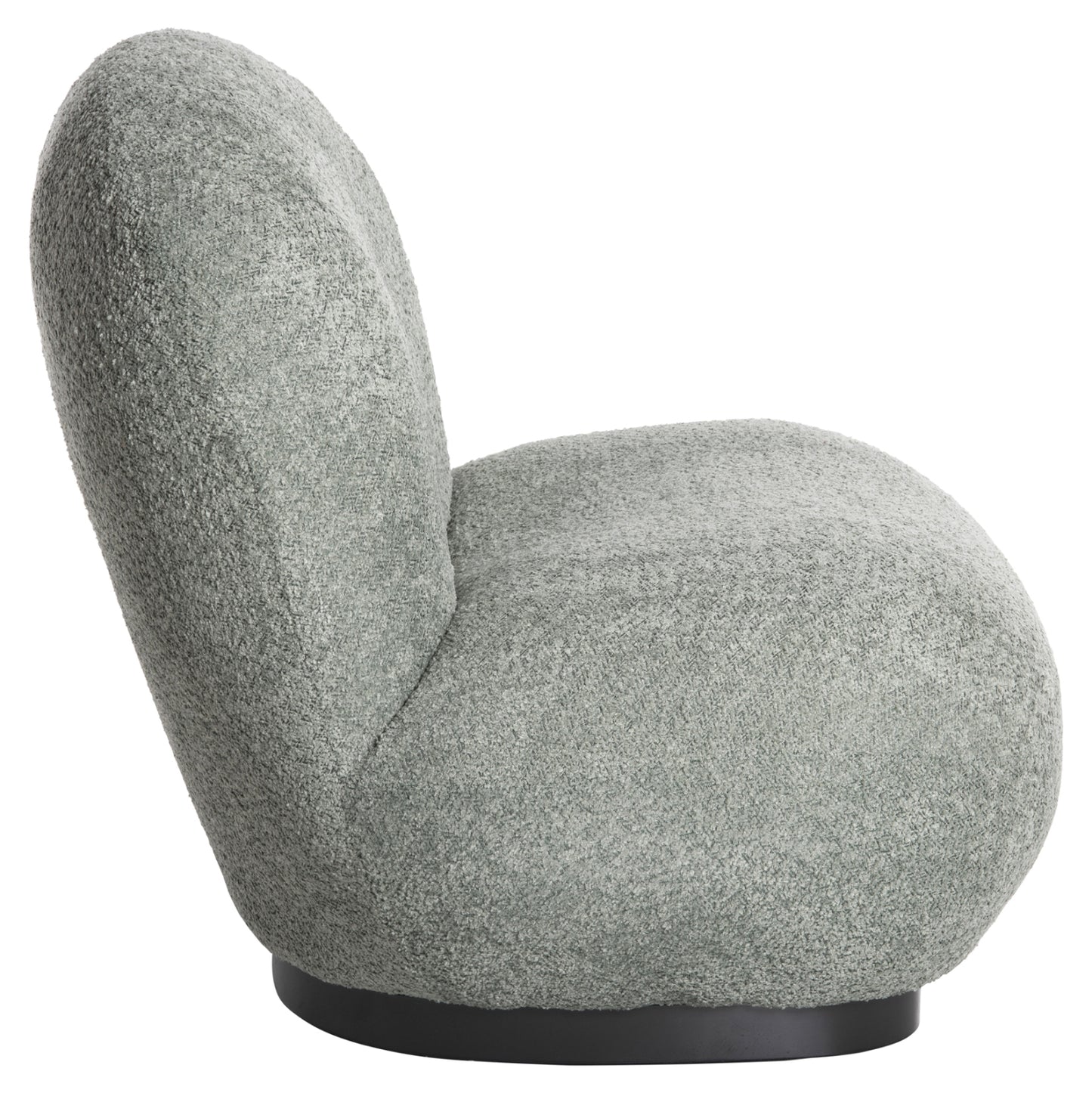 ARMCHAIR BEANY HM9591.05 PISTACHIO GREEN BOUCLE FABRIC 82x82x80Hcm.