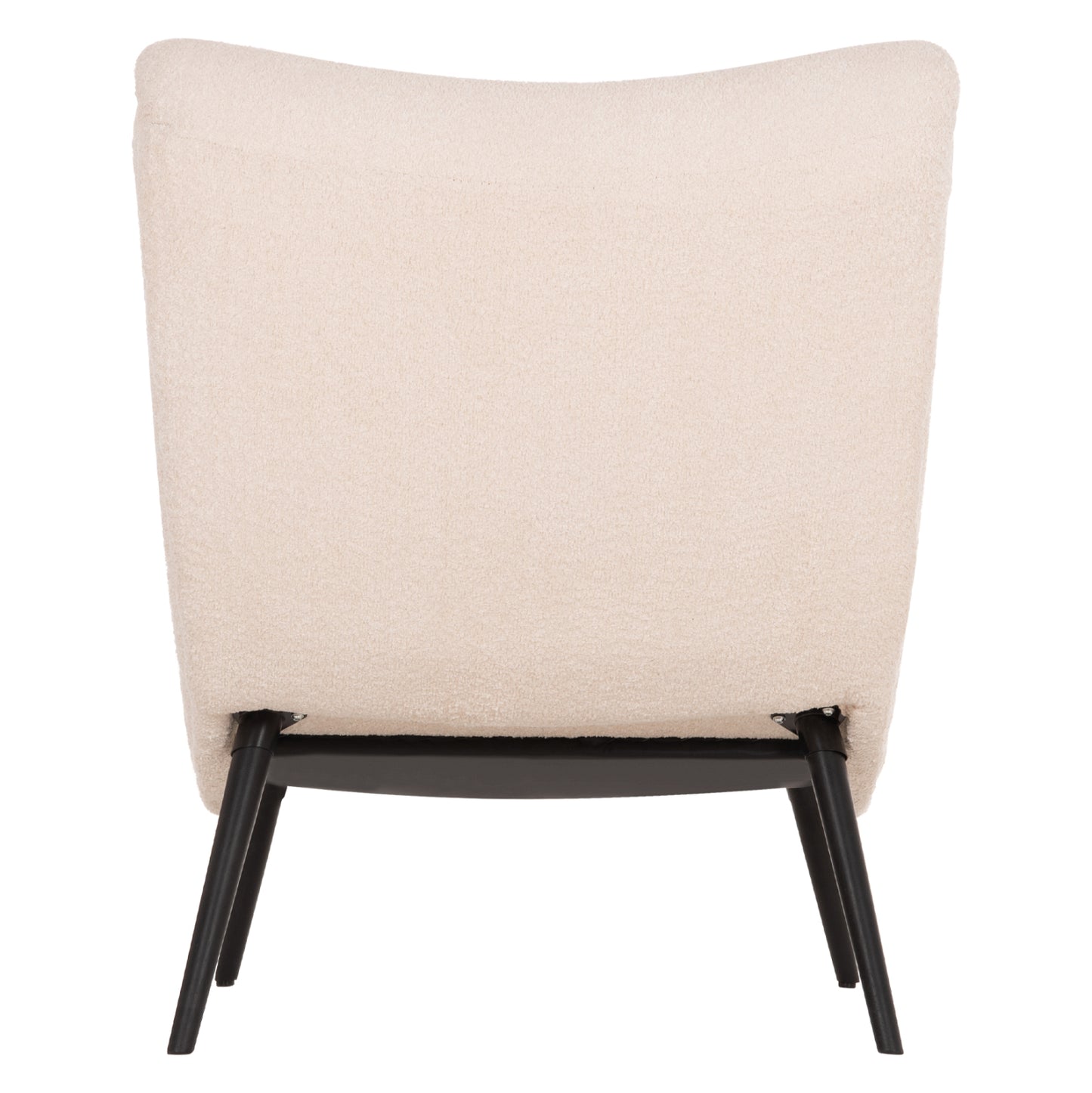 ARMCHAIR BRYM HM9605.06 ECRU BOUCLE FABRIC-BLACK WOODEN LEGS 97x80x100Hcm.