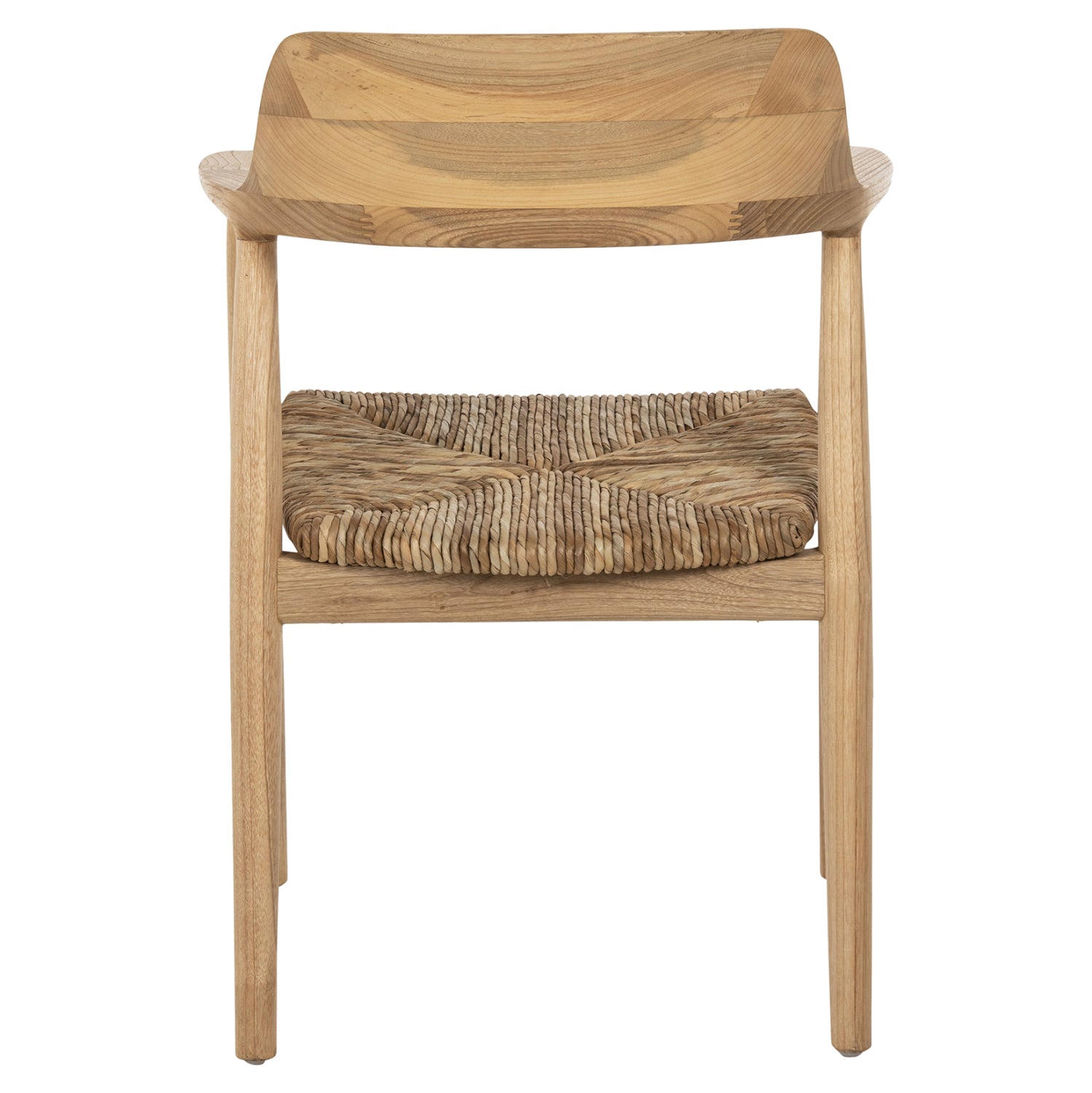 ARMCHAIR KINGSLEY HM9634.01 TEAK WOOD & STRAW MATT IN NATURAL COLOR 57,5x54x80Hcm.