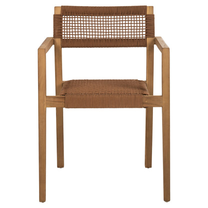 ARMCHAIR CHARLOTTE HM9637.01 TEAK WOOD IN NATURAL & BROWN ROPE 59x54x83Hcm.