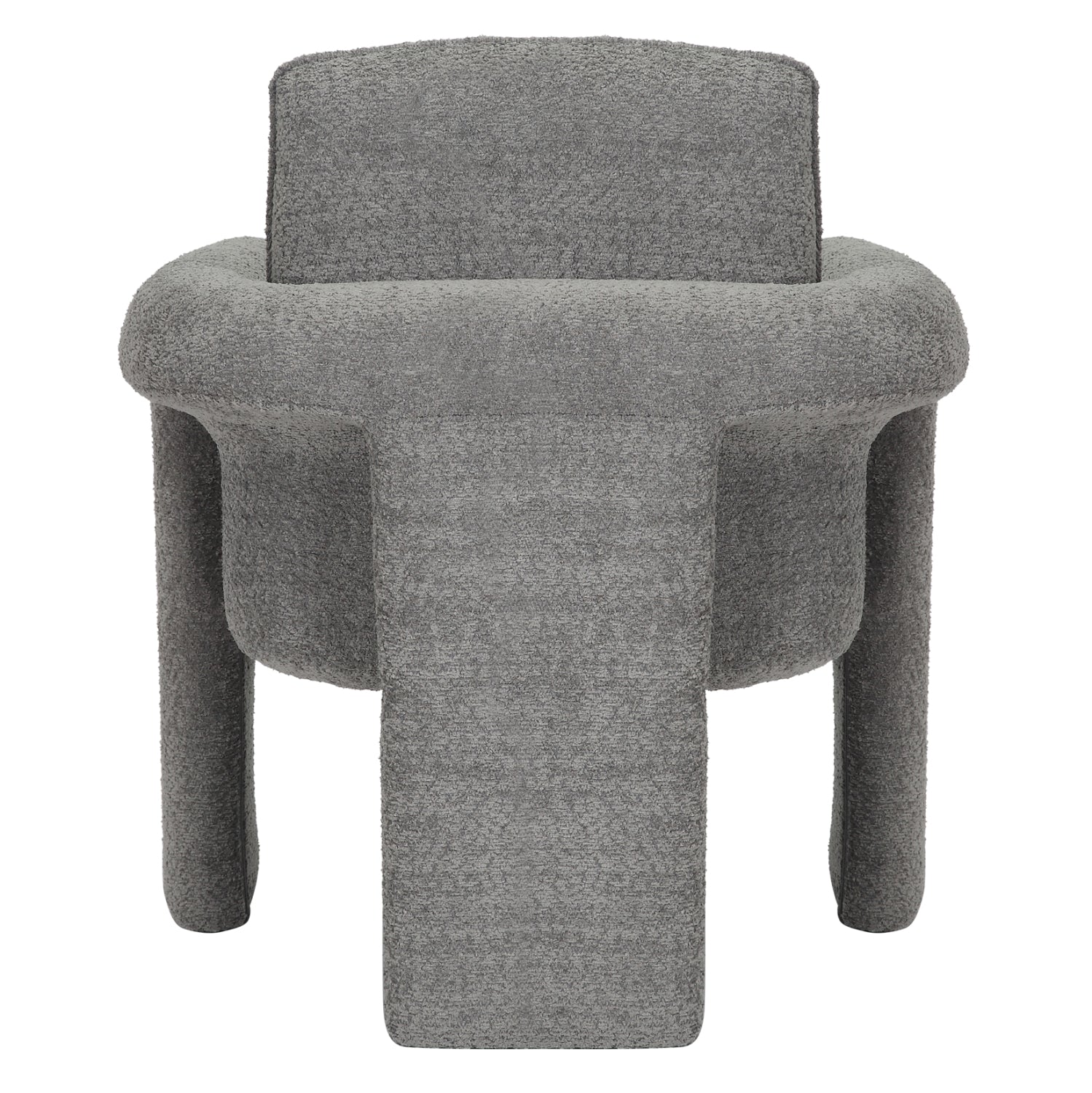 ARMCHAIR CRUSHER HM9681.01 GREY BOUCLE FABRIC-METAL FRAME 82x78x87Hcm.