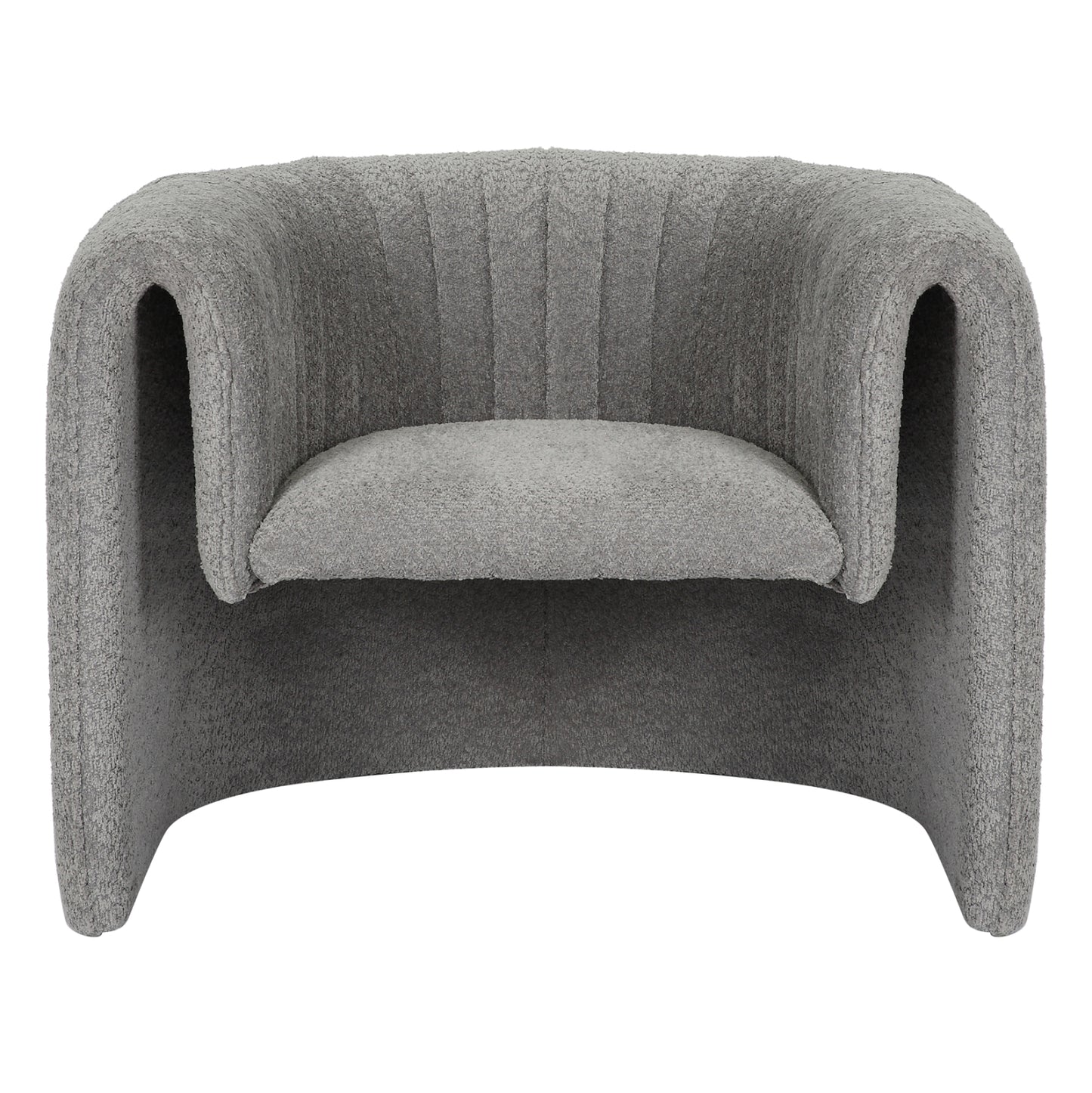 ARMCHAIR RIKER HM9682.01 METAL FRAME-GREY BOUCLE FABRIC 92x74x69Hcm.