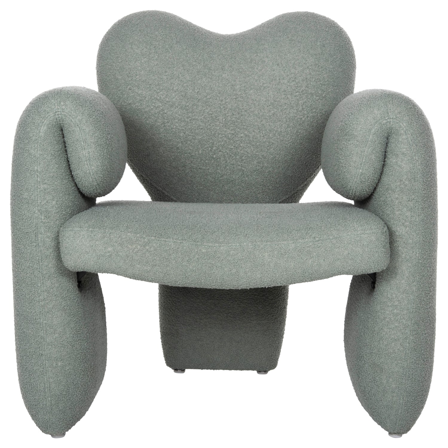 DINING ARMCHAIR HARTT HM9777.07 PISTACHIO GREEN TEDDY FABRIC 84x74x87Hcm.
