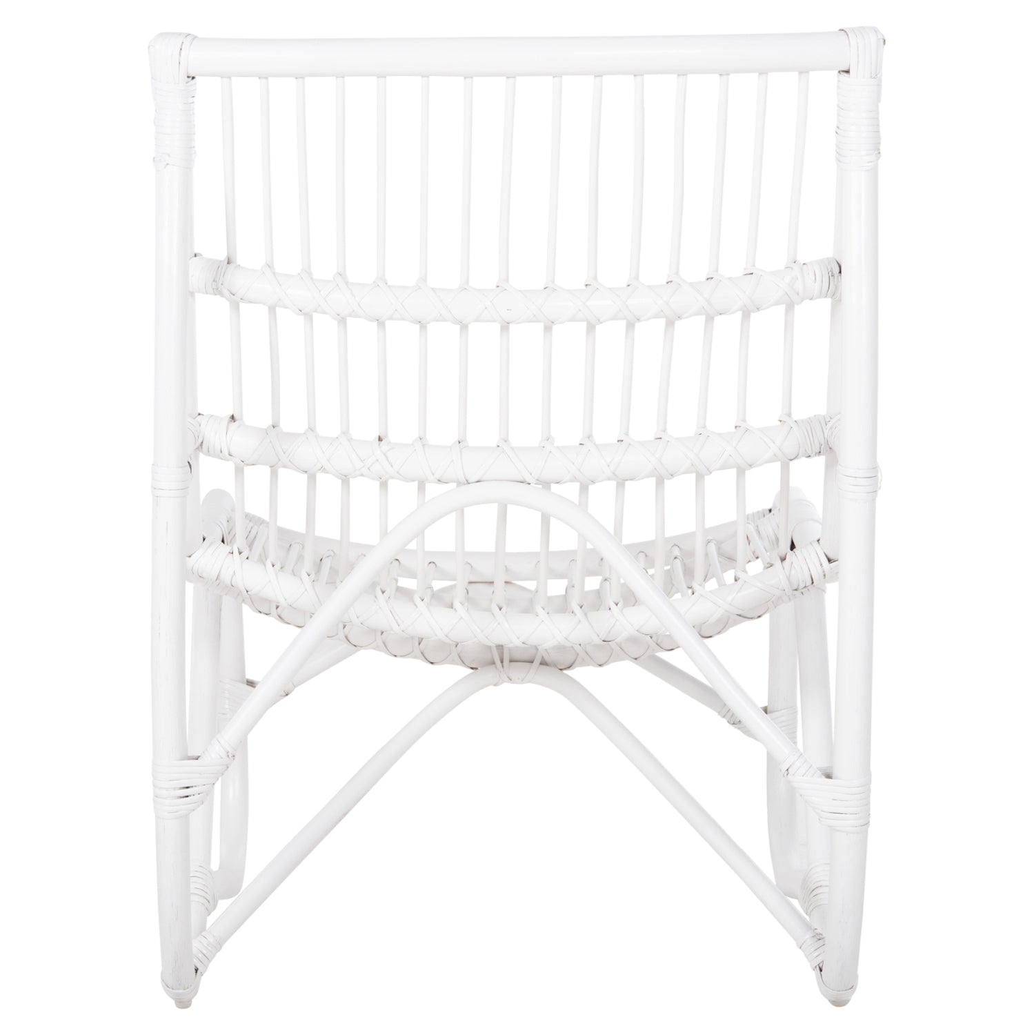 ARMCHAIR GRINN HM9815.03 RATTAN RODS IN WHITE COLOR 56.5x73.5x79.5H cm.
