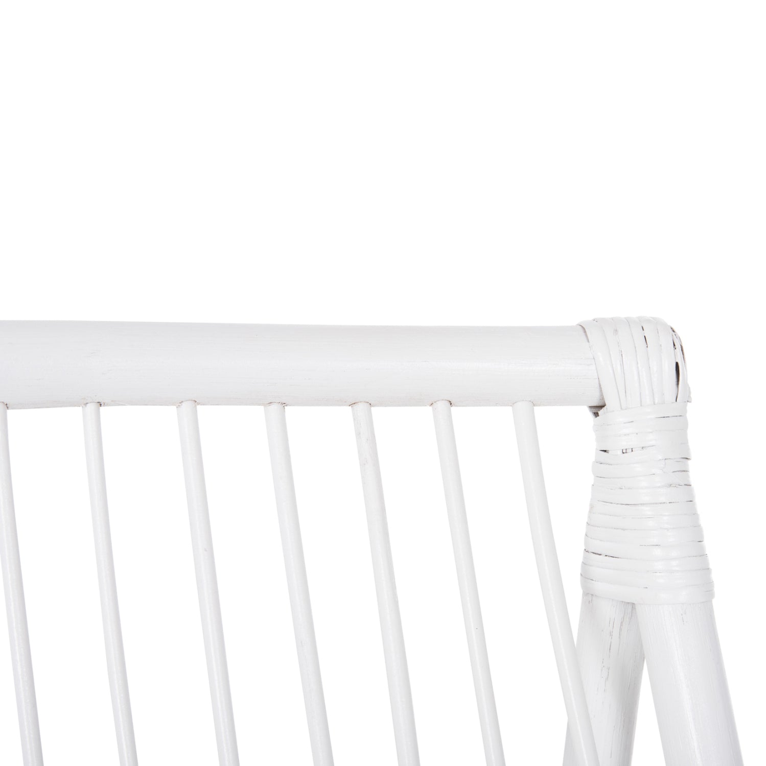 ARMCHAIR GRINN HM9815.03 RATTAN RODS IN WHITE COLOR 56.5x73.5x79.5H cm.