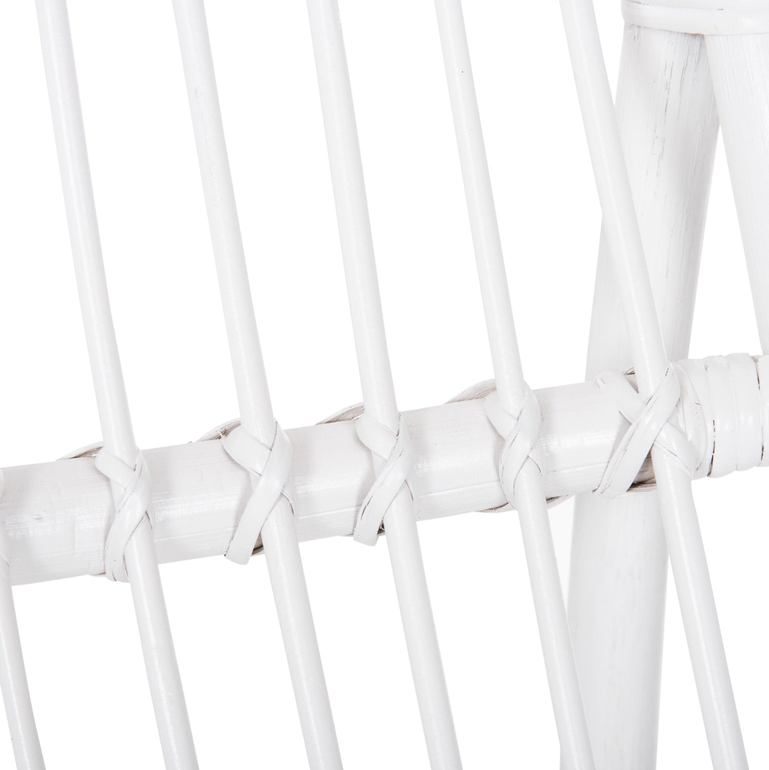 ARMCHAIR GRINN HM9815.03 RATTAN RODS IN WHITE COLOR 56.5x73.5x79.5H cm.