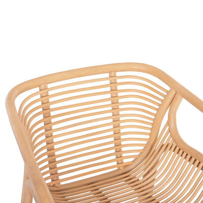 ARMCHAIR MEL HM9954.01 NATURAL RATTAN 62x57,5x79,5Hcm.