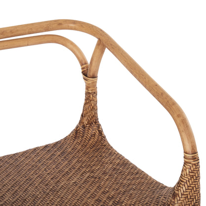 ARMCHAIR RELIK HM9955.02 NATURAL RATTAN-WALNUT COLOR 60x57x79Hcm.