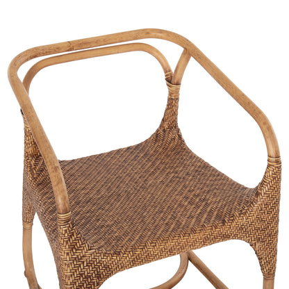 ARMCHAIR RELIK HM9955.02 NATURAL RATTAN-WALNUT COLOR 60x57x79Hcm.