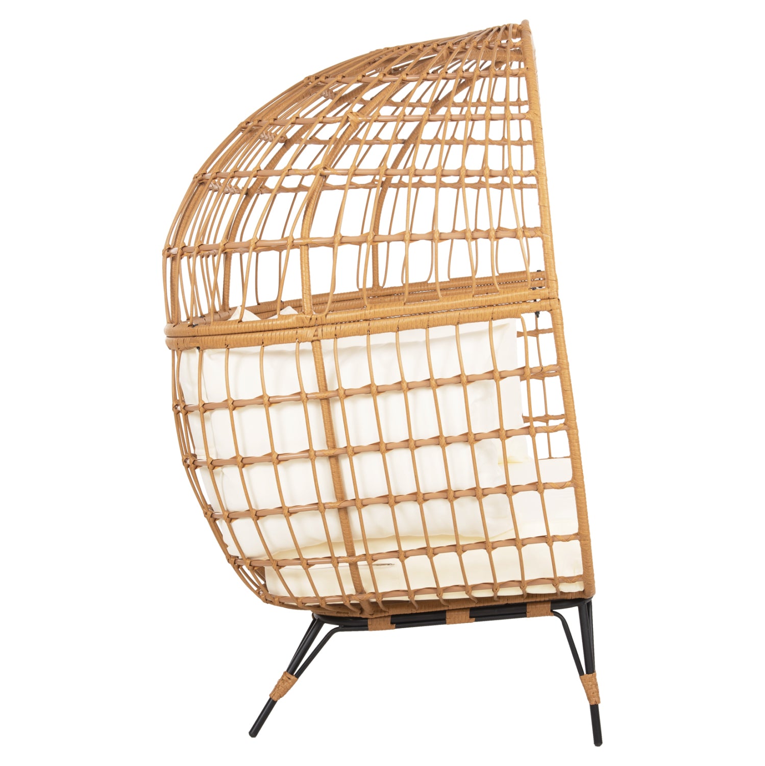 ARMCHAIR FOR TWO NEST TYPE RATTAN MIAMI HM5870.11 132.5x90x154H cm.