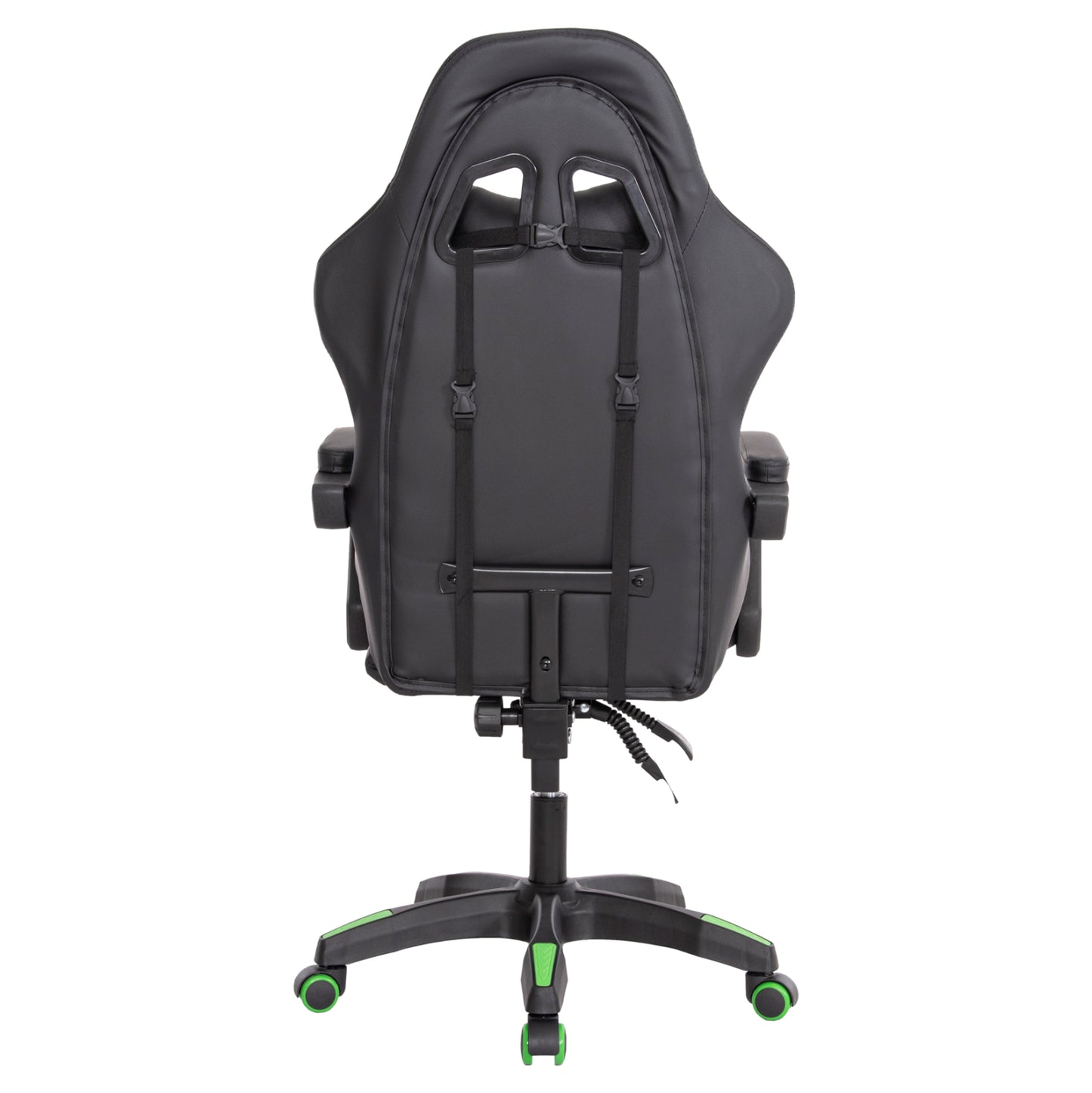 GAMING ARMCHAIR DARREN HM1203.03 BLACK-GREEN PVC 58.5x100x120Hcm.