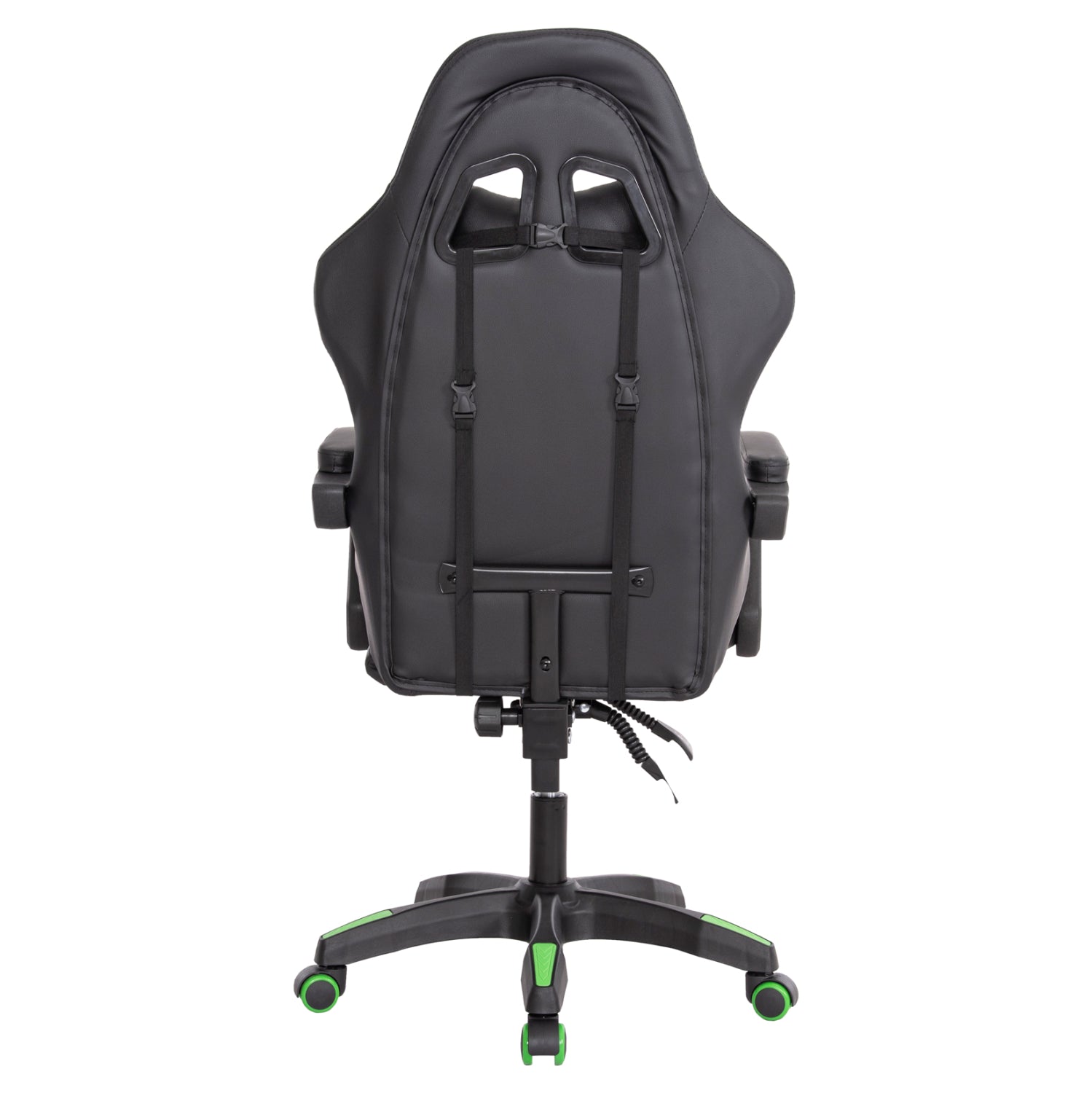 GAMING ARMCHAIR DARREN HM1203.03 BLACK-GREEN PVC 58.5x100x120Hcm.