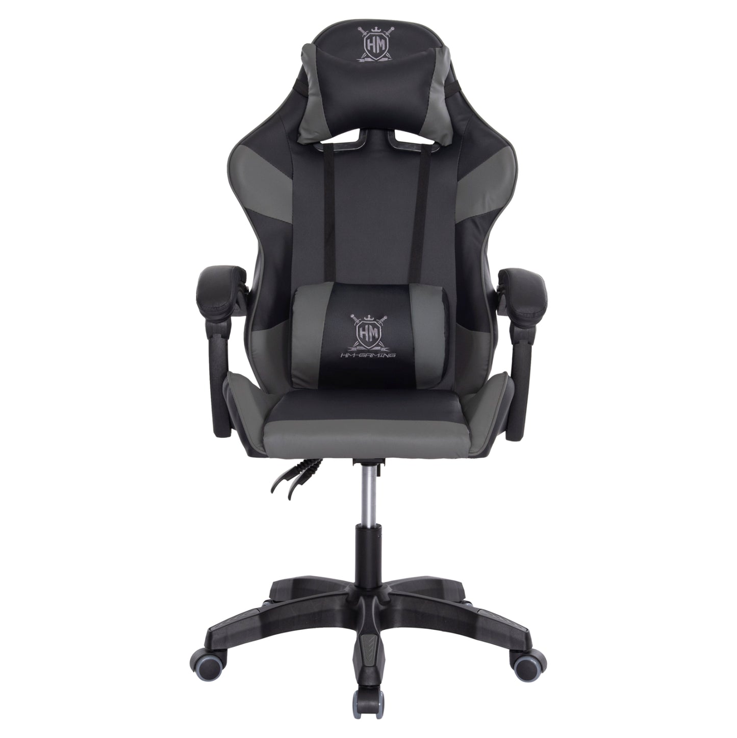 GAMING ARMCHAIR DARREN HM1203.10 BLACK-GREY PVC 60x60x120Hcm.