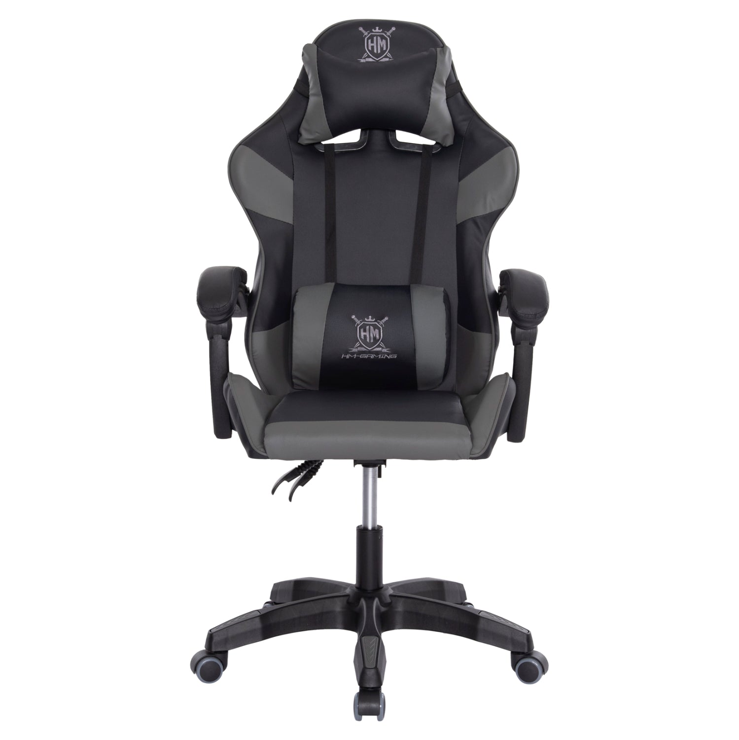 GAMING ARMCHAIR DARREN HM1203.10 BLACK-GREY PVC 60x60x120Hcm.