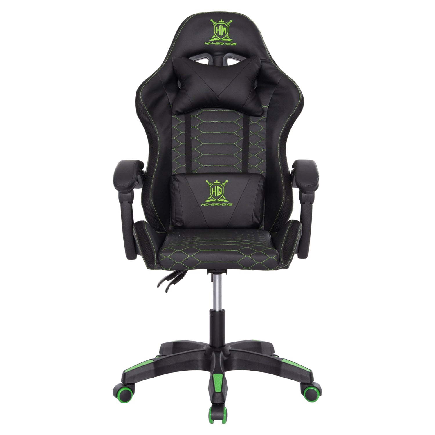 GAMING ARMCHAIR LOOT HM1204 BLACK-GREEN PVC 60x60x120Hcm.