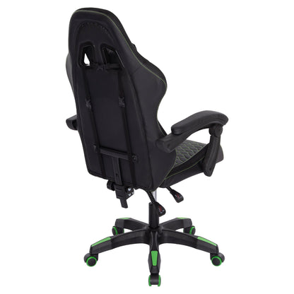 GAMING ARMCHAIR LOOT HM1204 BLACK-GREEN PVC 60x60x120Hcm.