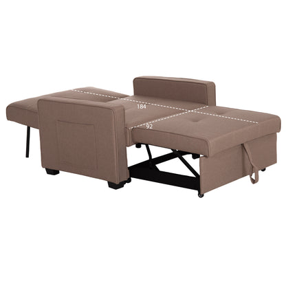 ARMCHAIR-BED KANNA HM3083.02 BEIGE FABRIC 113x92x87Hcm