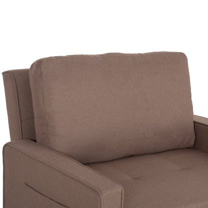 ARMCHAIR-BED KANNA HM3083.02 BEIGE FABRIC 113x92x87Hcm