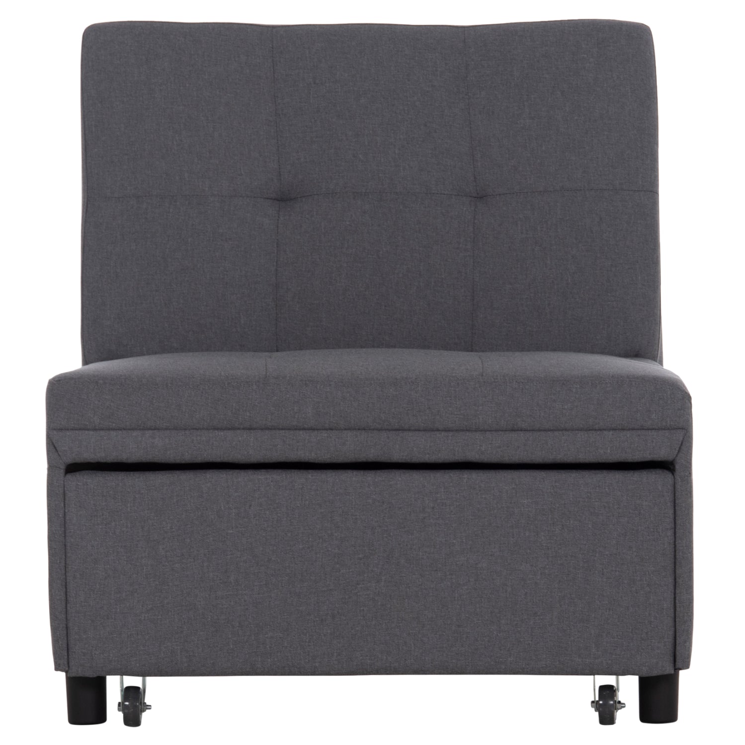 LOUNGE CHAIR-BED LIBRE HM3295.01 GREY FABRIC 75x106x87Hcm.