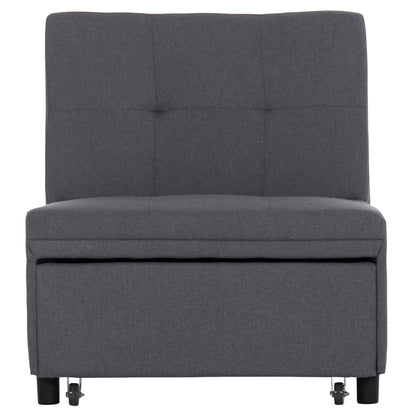 LOUNGE CHAIR-BED LIBRE HM3295.01 GREY FABRIC 75x106x87Hcm.