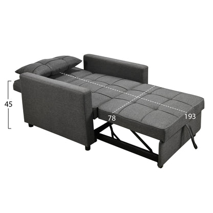 ARMCHAIR-BED MERO HM3306.01 GREY FABRIC 98x85x88Hcm.