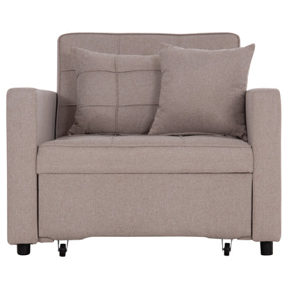 ARMCHAIR-BED MERO HM3306.03 BEIGE FABRIC 100x90x83Hcm.