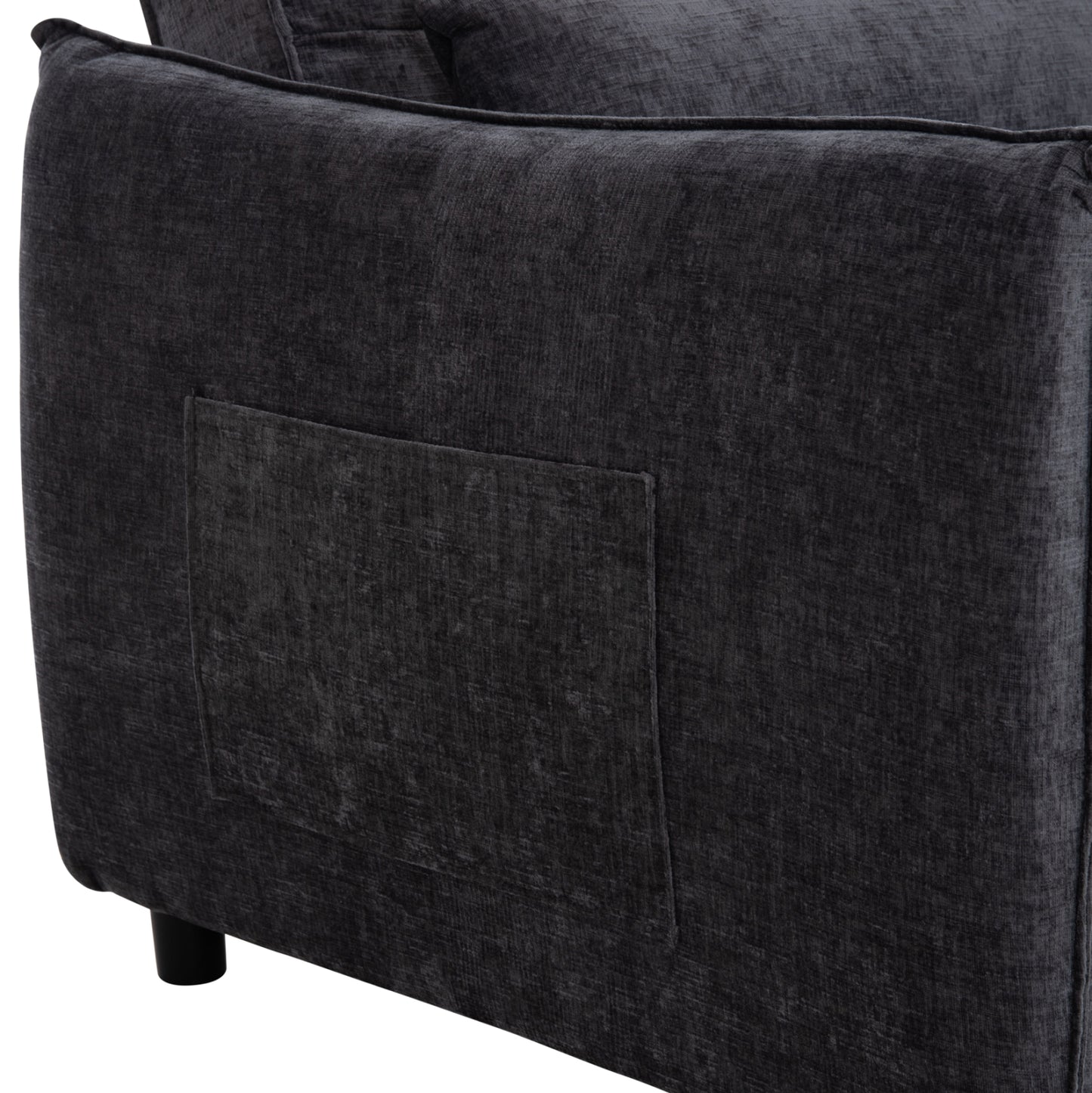 ARMCHAIR-BED ORYN HM3307.01 GREY FABRIC 85x88x78Hcm.