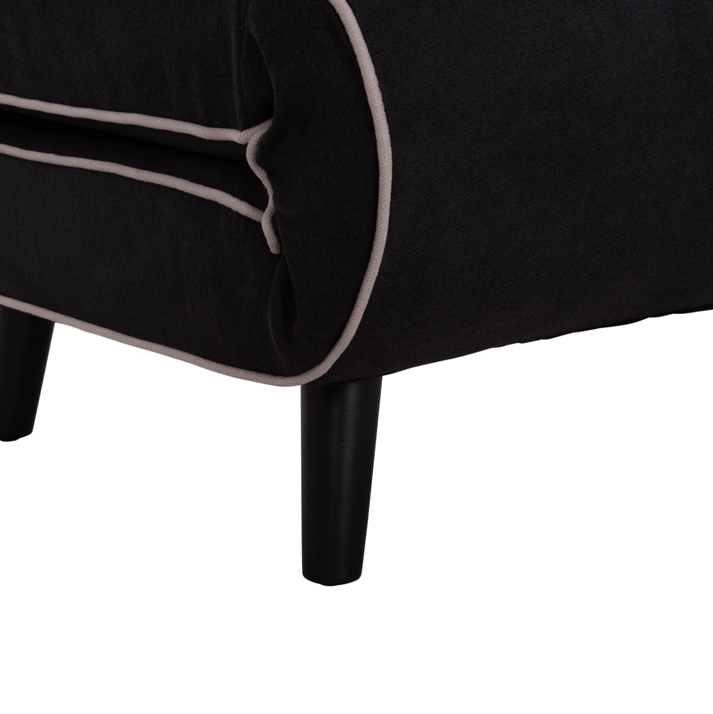 ARMCHAIR-BED BRAXTON HM8425.03 BLACK FABRIC 78x88x78Hcm.