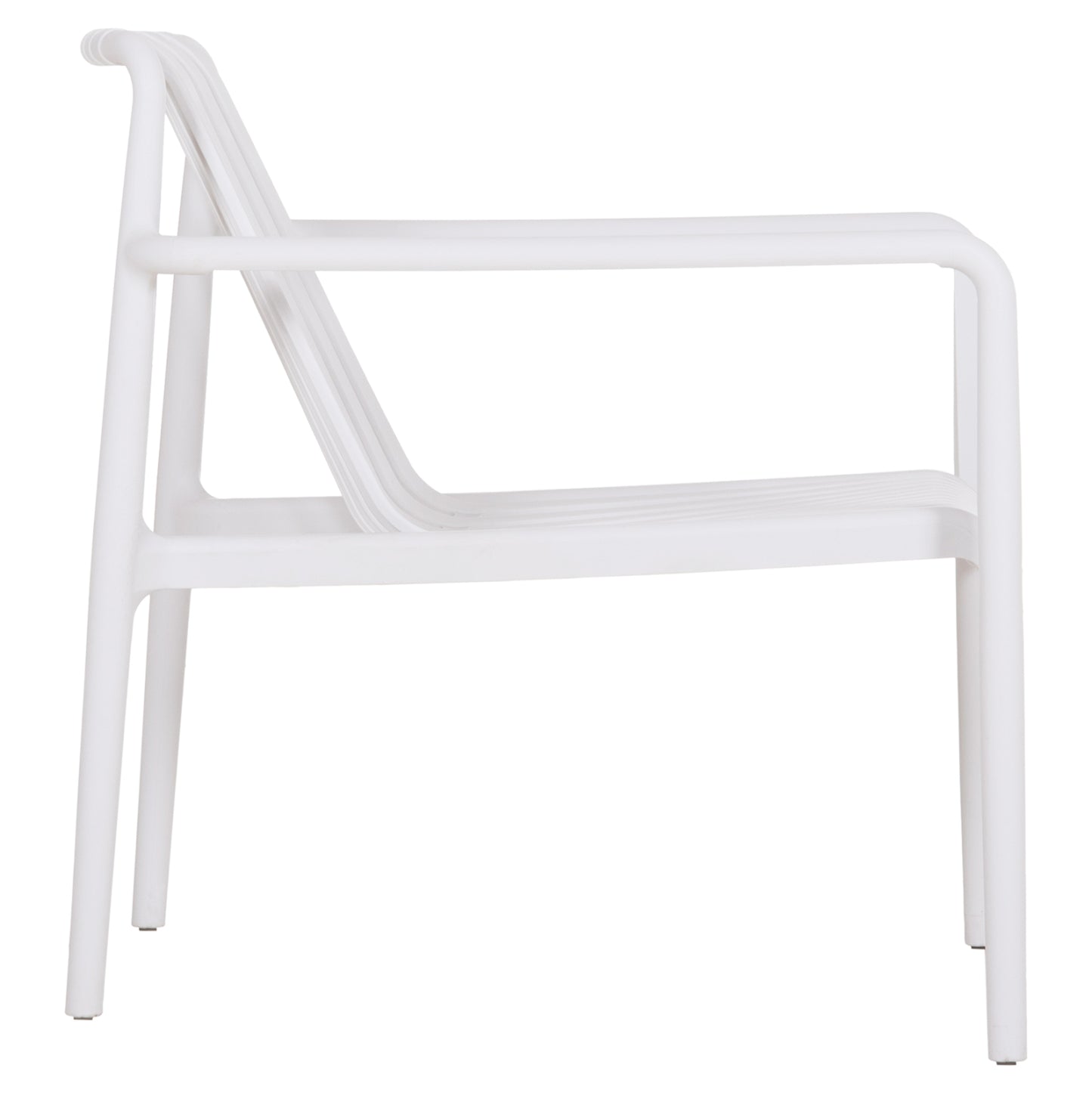 OUTDOOR LOUNGE ARMCHAIR MALEN HM6626.01 WHITE POLYPROPYLENE 67x75x75Hcm