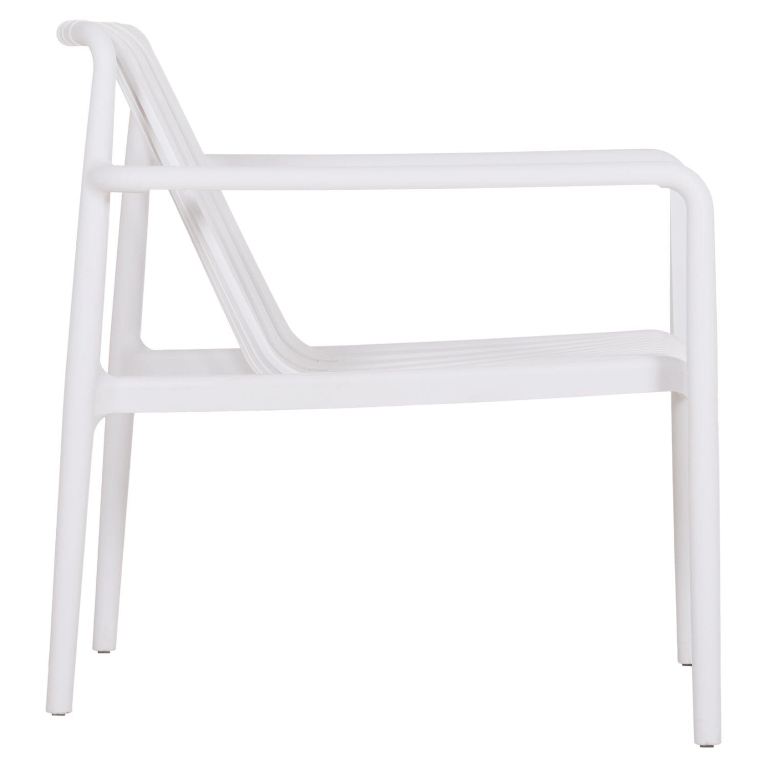 OUTDOOR LOUNGE ARMCHAIR MALEN HM6626.01 WHITE POLYPROPYLENE 67x75x75Hcm