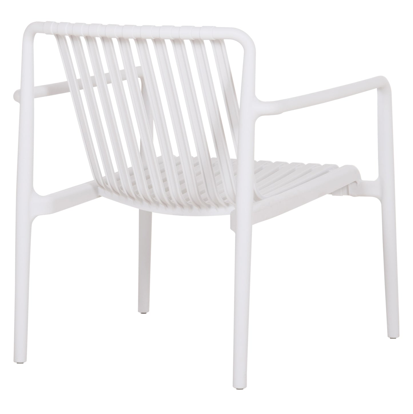OUTDOOR LOUNGE ARMCHAIR MALEN HM6626.01 WHITE POLYPROPYLENE 67x75x75Hcm