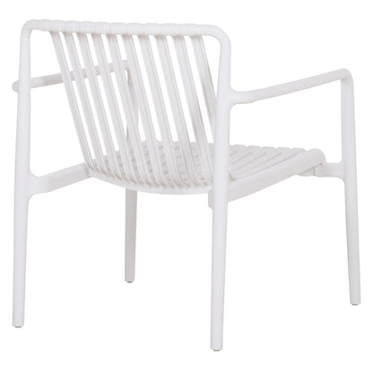 OUTDOOR LOUNGE ARMCHAIR MALEN HM6626.01 WHITE POLYPROPYLENE 67x75x75Hcm