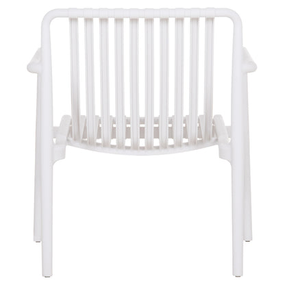 OUTDOOR LOUNGE ARMCHAIR MALEN HM6626.01 WHITE POLYPROPYLENE 67x75x75Hcm