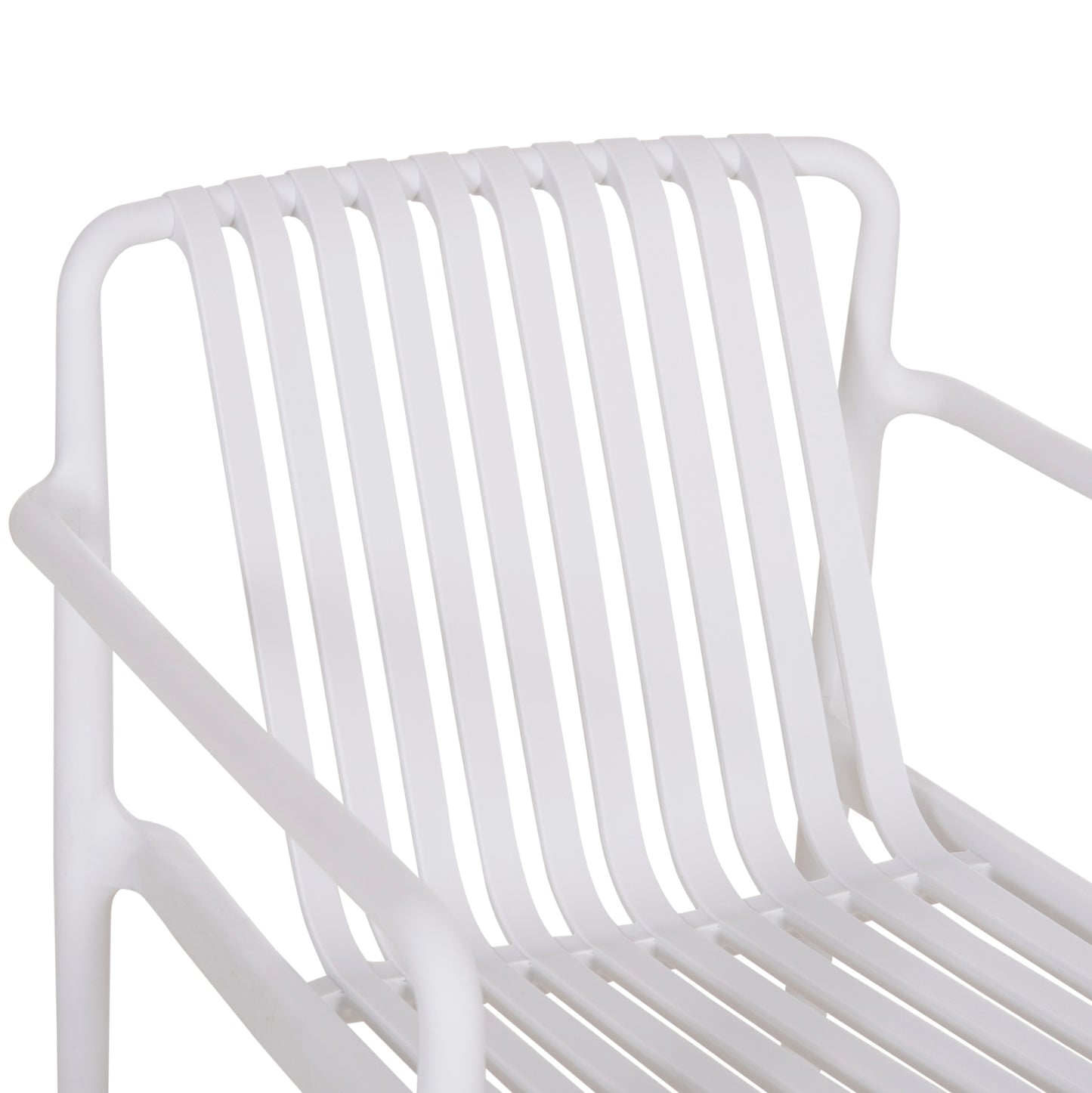 OUTDOOR LOUNGE ARMCHAIR MALEN HM6626.01 WHITE POLYPROPYLENE 67x75x75Hcm