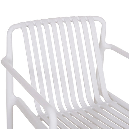 OUTDOOR LOUNGE ARMCHAIR MALEN HM6626.01 WHITE POLYPROPYLENE 67x75x75Hcm