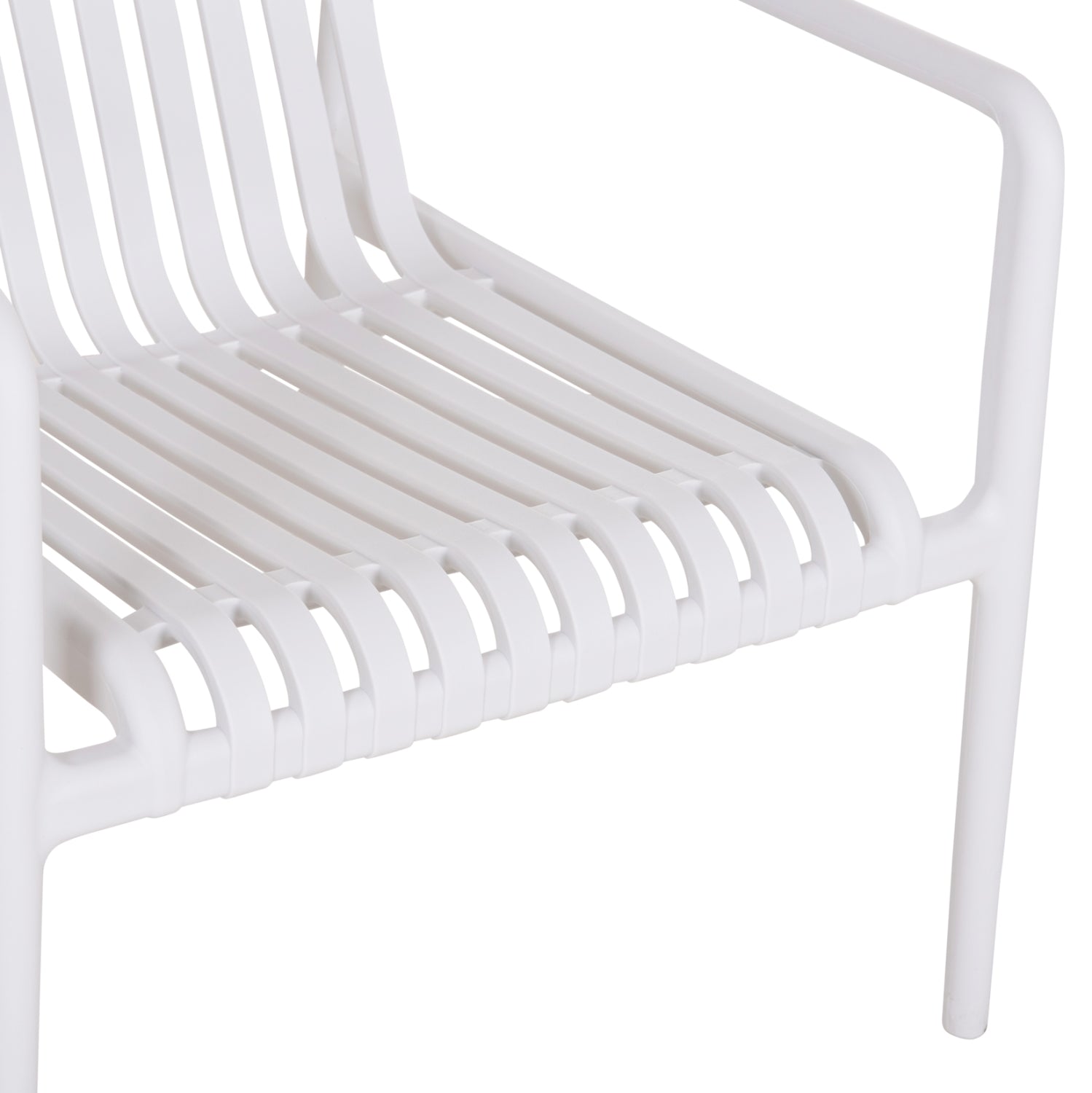 OUTDOOR LOUNGE ARMCHAIR MALEN HM6626.01 WHITE POLYPROPYLENE 67x75x75Hcm