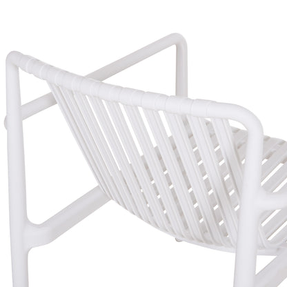 OUTDOOR LOUNGE ARMCHAIR MALEN HM6626.01 WHITE POLYPROPYLENE 67x75x75Hcm