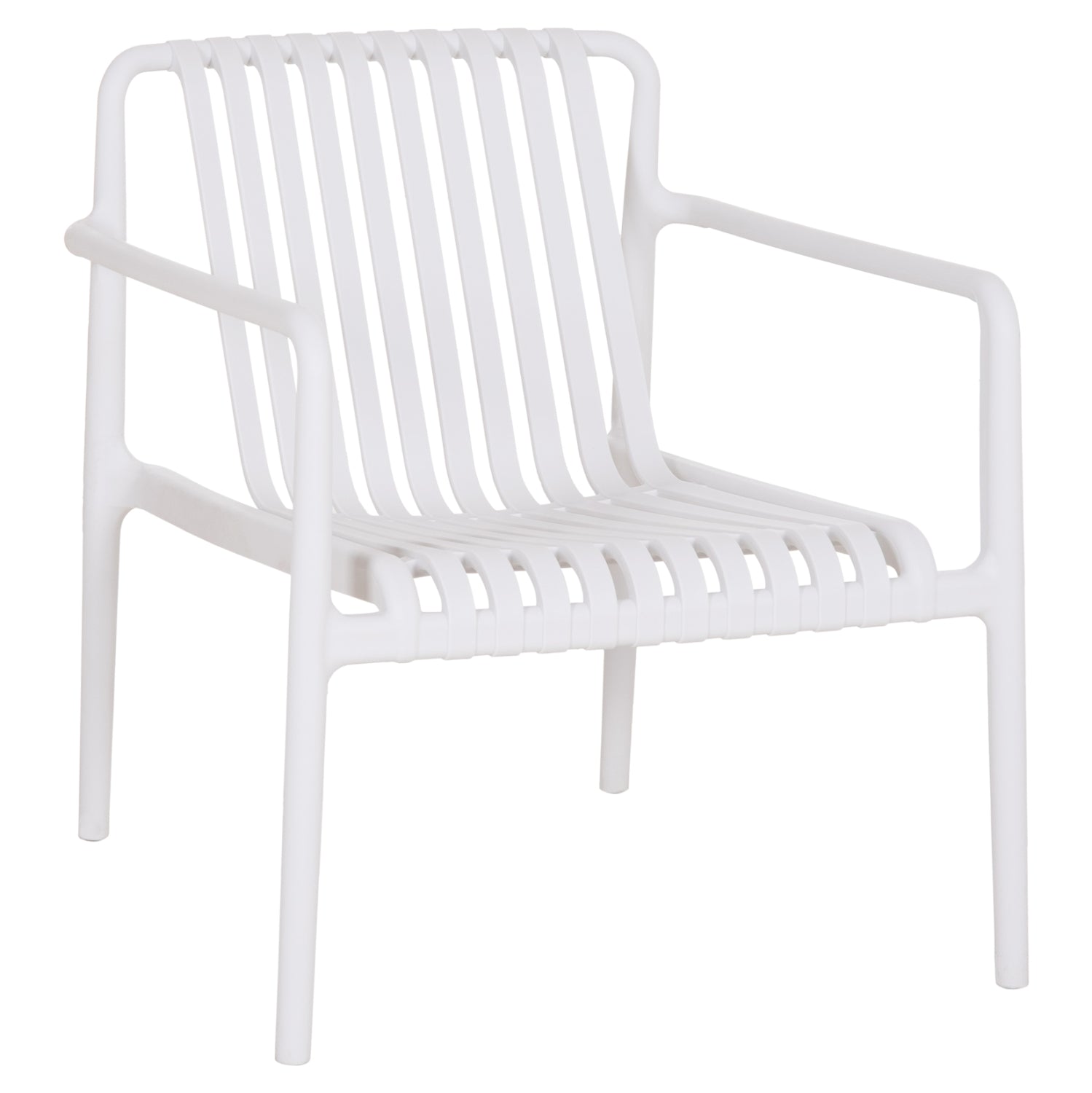 OUTDOOR LOUNGE ARMCHAIR MALEN HM6626.01 WHITE POLYPROPYLENE 67x75x75Hcm