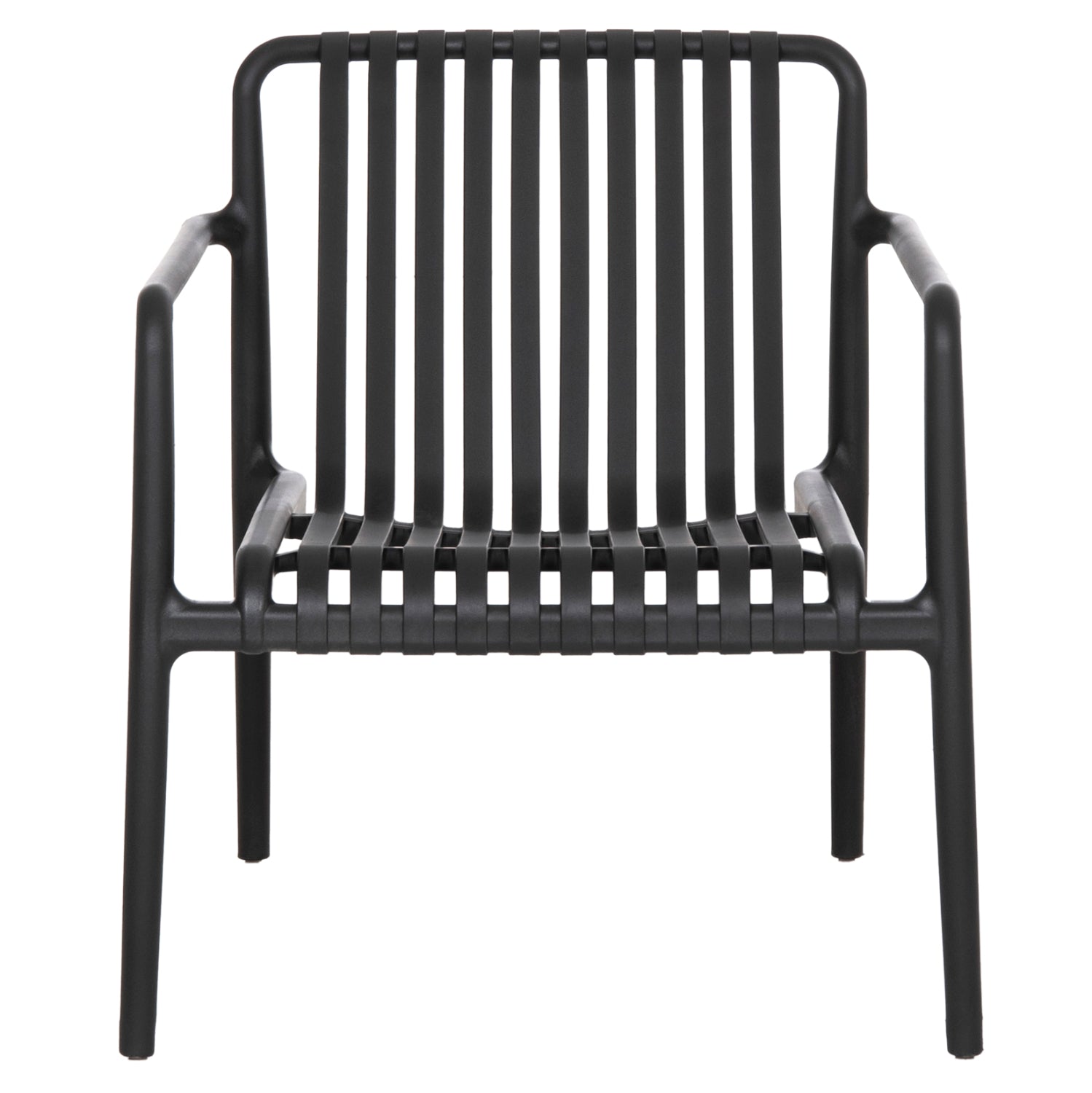 OUTDOOR LOUNGE ARMCHAIR MALEN HM6626.02 BLACK POLYPROPYLENE 67x75x75Hcm