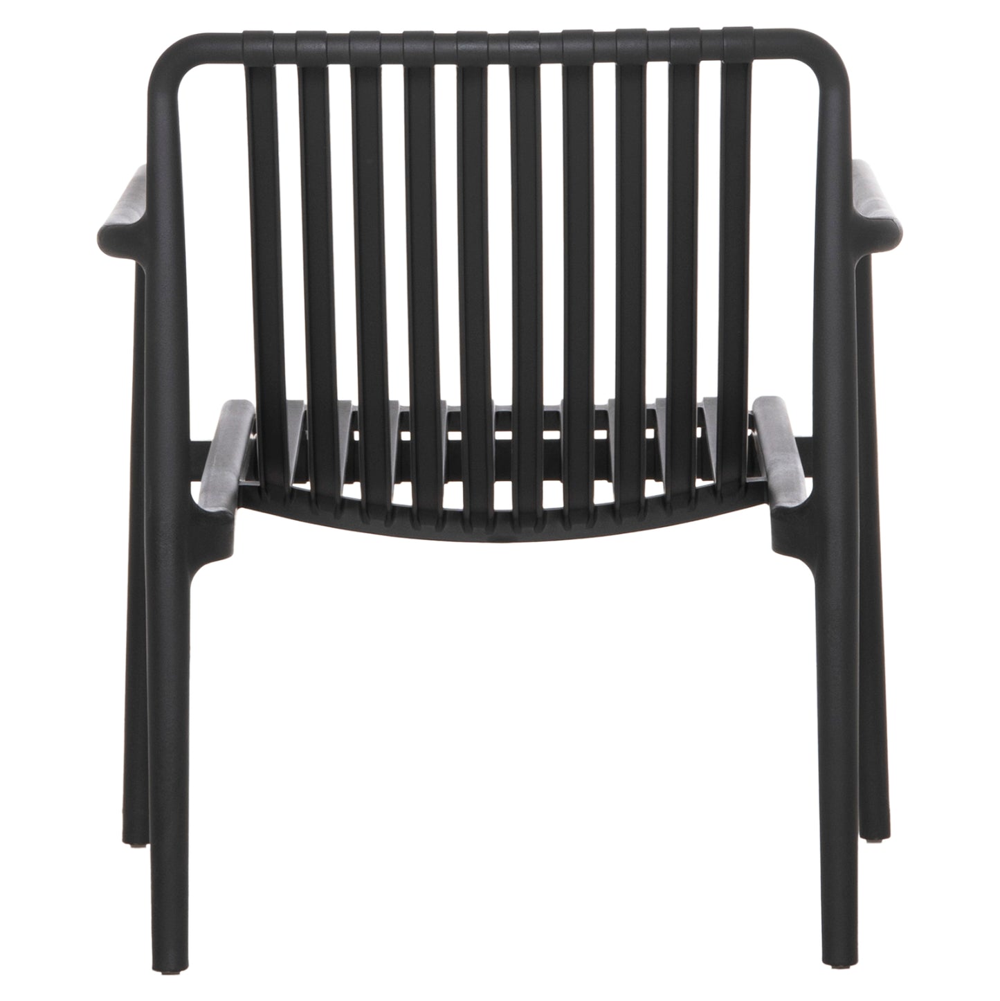 OUTDOOR LOUNGE ARMCHAIR MALEN HM6626.02 BLACK POLYPROPYLENE 67x75x75Hcm