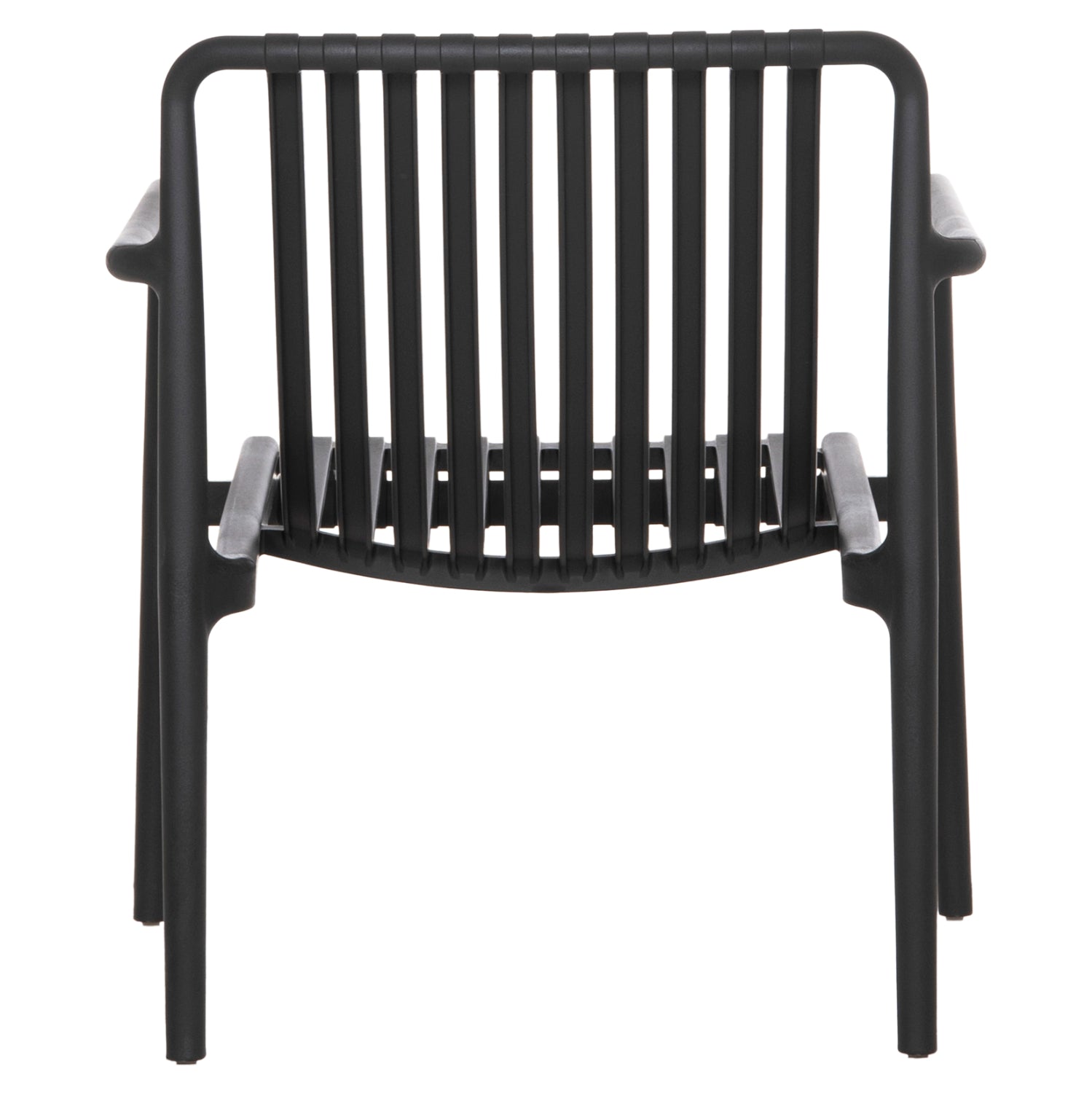 OUTDOOR LOUNGE ARMCHAIR MALEN HM6626.02 BLACK POLYPROPYLENE 67x75x75Hcm