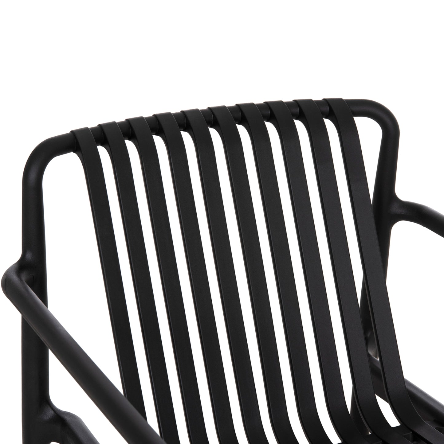 OUTDOOR LOUNGE ARMCHAIR MALEN HM6626.02 BLACK POLYPROPYLENE 67x75x75Hcm